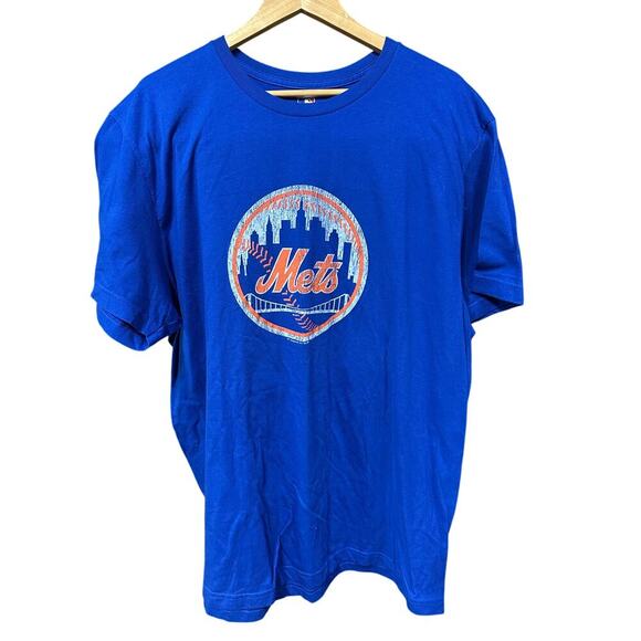 SOLD SOLD SOLDNew York Mets short sleeve T shirt MLB  genuine merchandise Blue - Picture 1 of 8